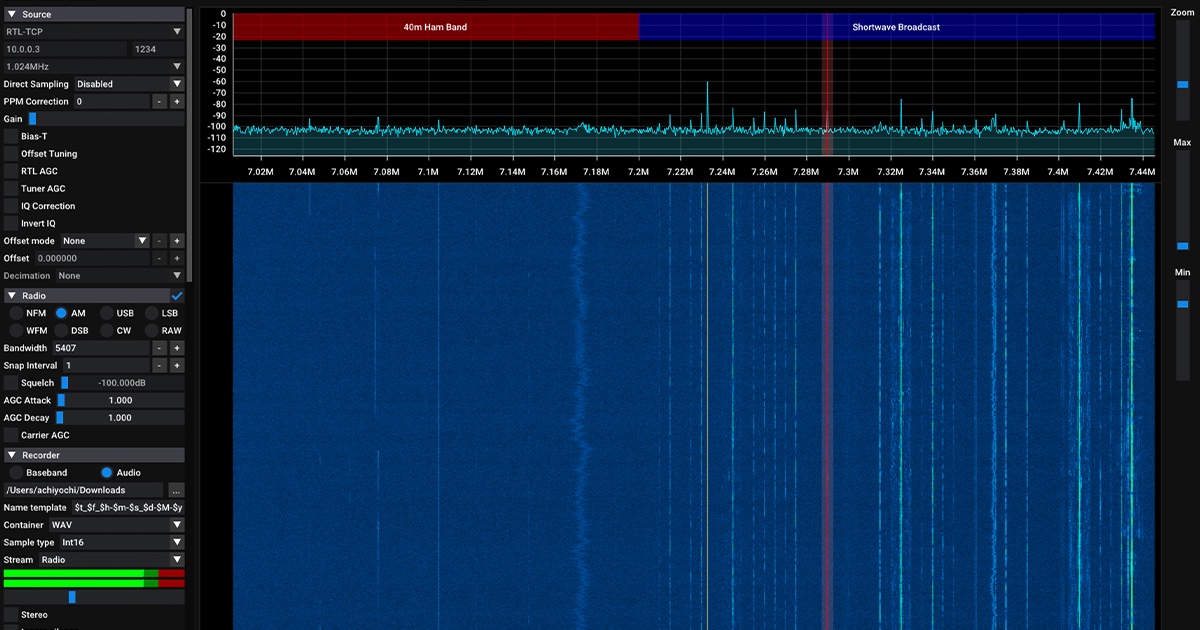 LinuxサーバーにRTL-SDR v4を挿して、どこからでも短波受信できる環境を作る